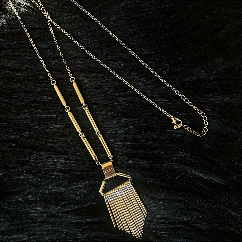 Long Gold Fashion Jewelry Necklace